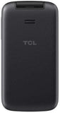 TCL 4058 Flip 2 8GB Factory Unlocked 4G LTE GSM Smart Flip Phone, Vlocano Black