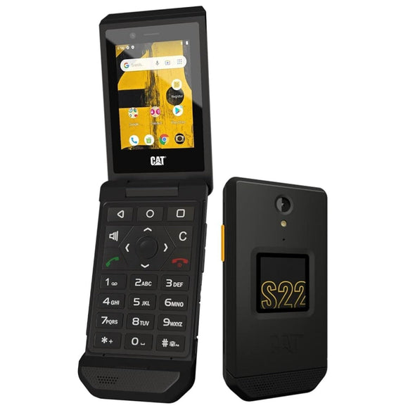 NEW CAT S22  Unlocked 4G LTE Rugged Touch Screen 16GB Android Flip Phone Formidable Wireless