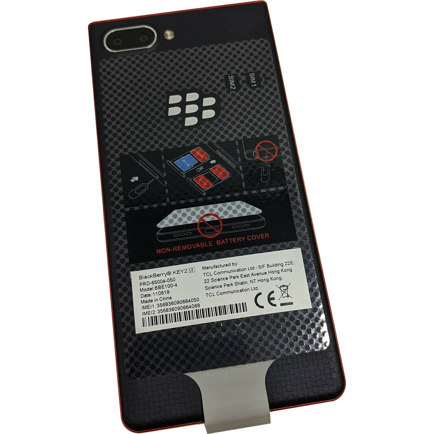 BlackBerry KEY2 LE 64GB Gray Unlocked (Dual SIM) BBE 100-5 Preowned